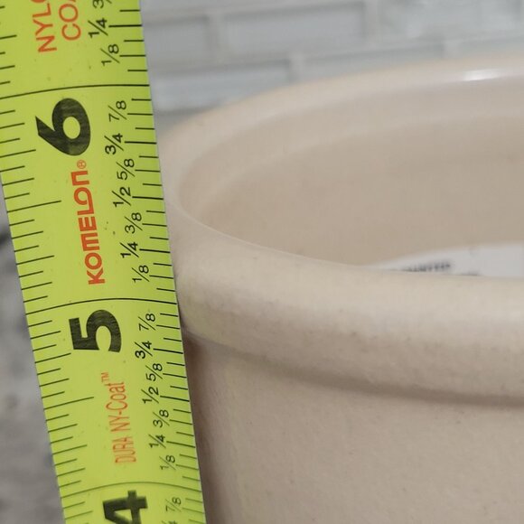 Robinson Ransbottom Hand Painted Apple Design Stoneware Crock Jar 1 Qt - Picture 9 of 9